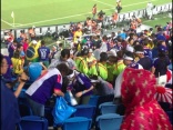 Japanese fans clean up stadium after World Cup victory