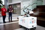 Semi-autonomous robot to disinfect large areas in Singapore