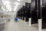 Some washroom visitors in China must now watch an ad to get toilet paper
