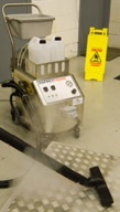 Dry steam vapour suitable for food area cleaning says OspreyDeepclean