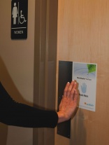 Self-cleaning touch points