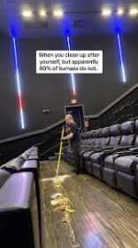 Cinema cleaner calls people out for leaving behind a mess